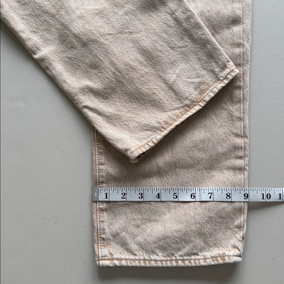 Levi's Fresh 501 90's Jeans Beige Acid Wash - Picture 15 of 16